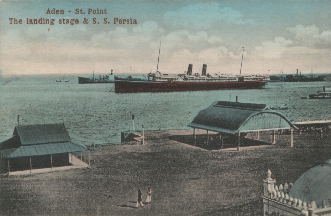 SS Persia at Aden, c. 1900
